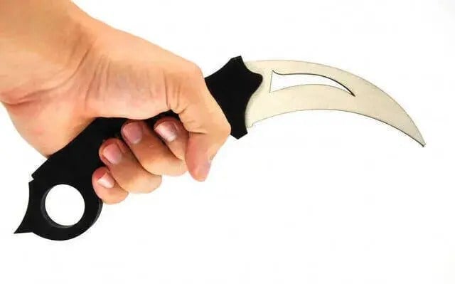 Ahşap Karambit - Cs Go Karambit Oyuncak - Eğitici Oyuncak - Siyah