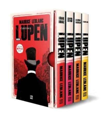 Arsen Lüpen-kutulu Kırmızı Set (4 Kitap Takım)