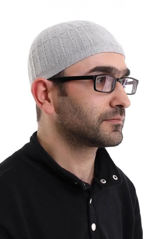 Bambu Namaz Takkesi - Gri