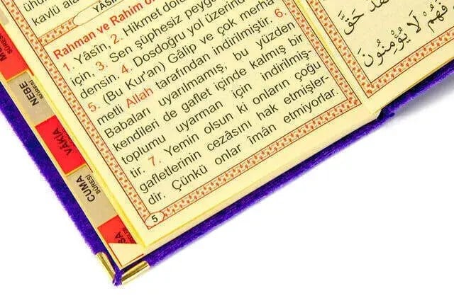 Biricik Anneme Özel Set Cep Boy Kadife Yasin Kitabı İsim Plakalı Seccade Tesbih Kutulu Mor