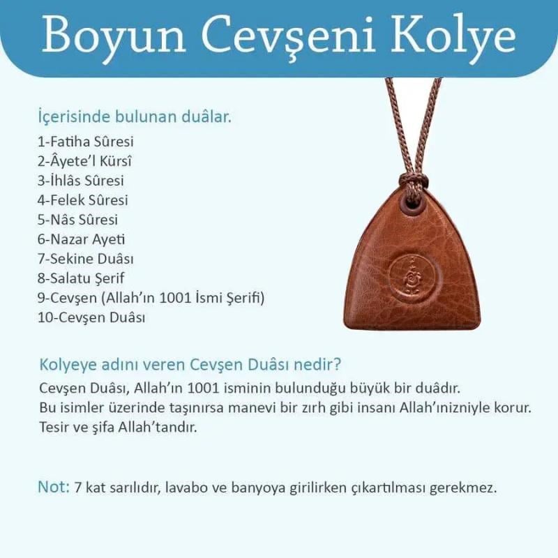 Boyun Cevşeni - Taba Renk