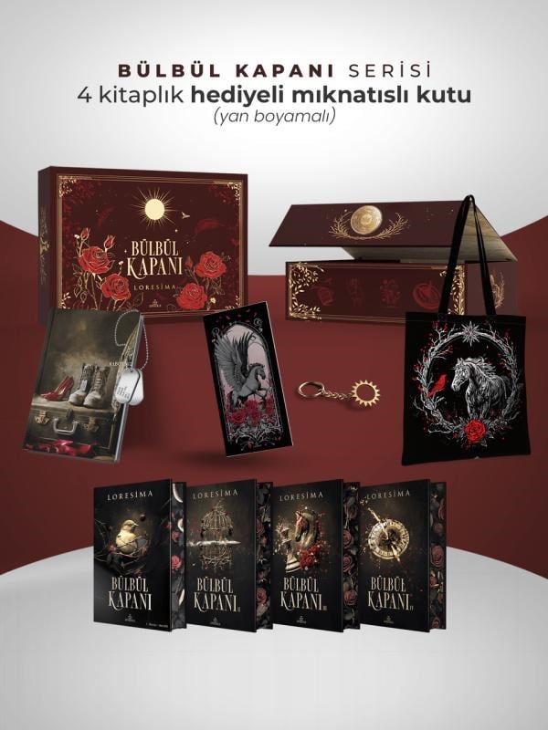 Bülbül Kapanı Serisi (Hediyeli - Mıknatıslı Kutu - Ciltli - Yan Boyamalı)