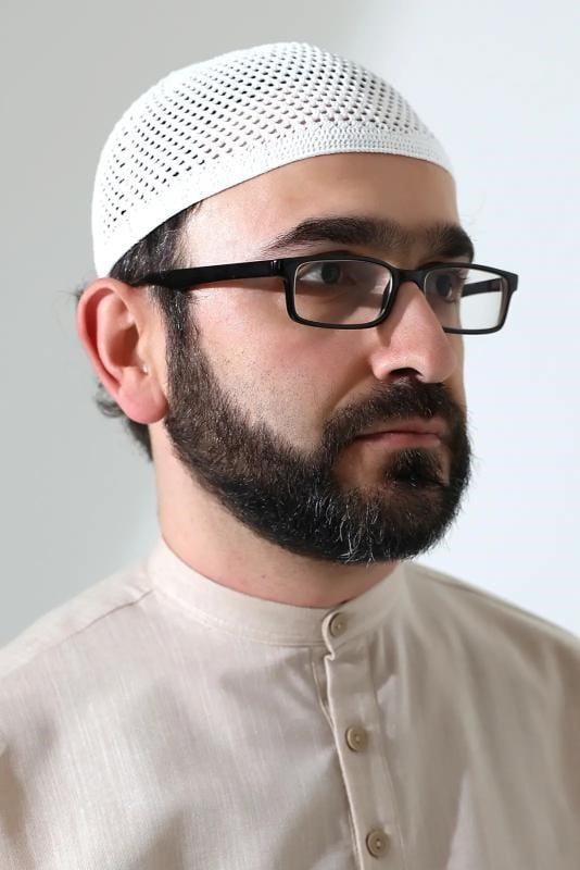 Çelik Örme Namaz Takkesi Beyaz