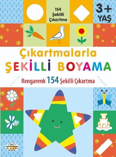 Çıkartmalarla Şekilli Boyama 3 Yaş Üstü