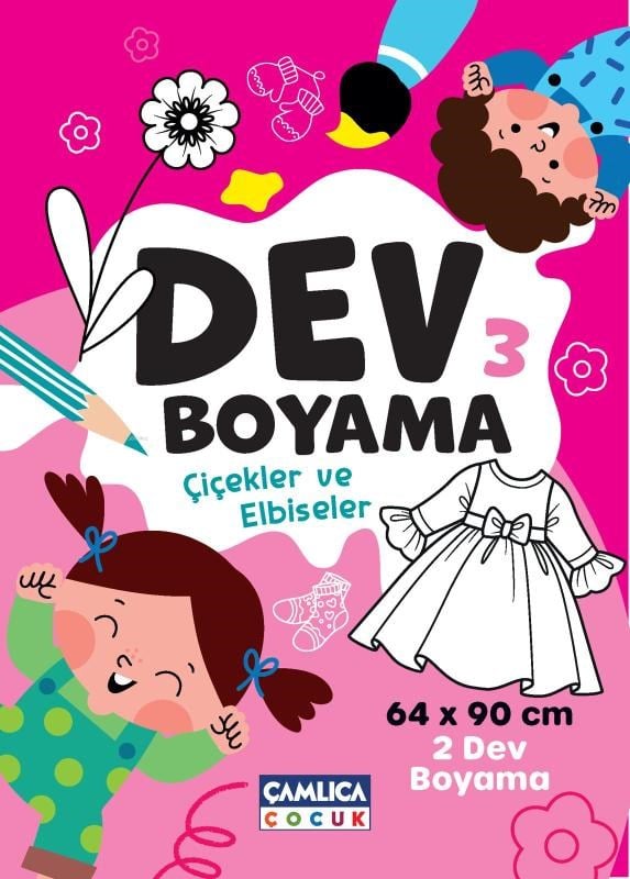 Dev Boyaması  - 3 (Çiçekler ve Elbiseler)