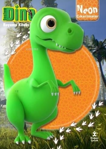 Dostum Dino Neon Çıkartmalı Boyama Kitabı