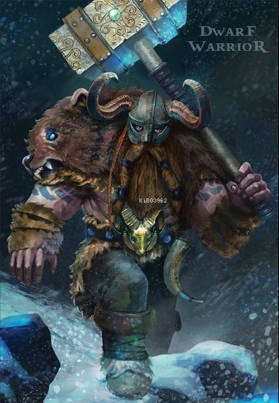 Dwarf Warrior Çizgili Defter