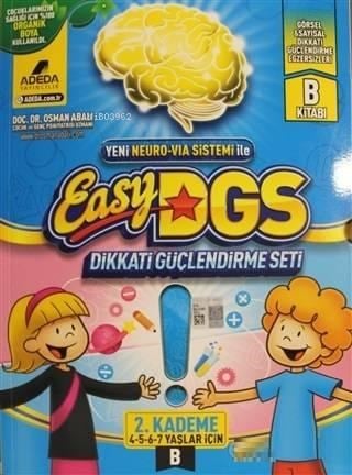 Easy DGS Dikkati Güçlendirme Seti (4 - 5 - 6 - 7 Yaşlar İçin) 2. Kademe B; Yeni Neuro-Via Sistemi İle