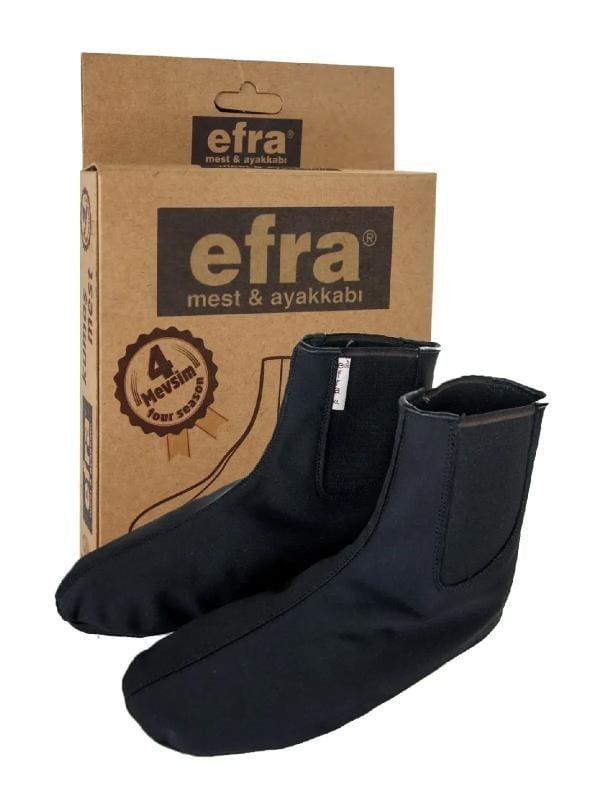 Efra Çift Taraflı Lastikli Termal Mest – Su Geçirmez, Soğuğa Dayanıklı - Siyah