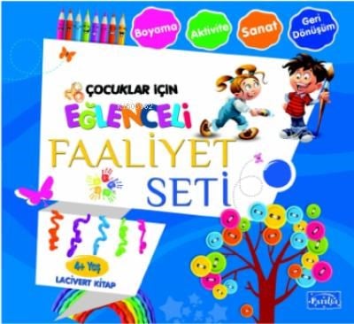 Eğlenceli Faaliyet Seti Lacivert Kitap– 4 Yaş Üzeri