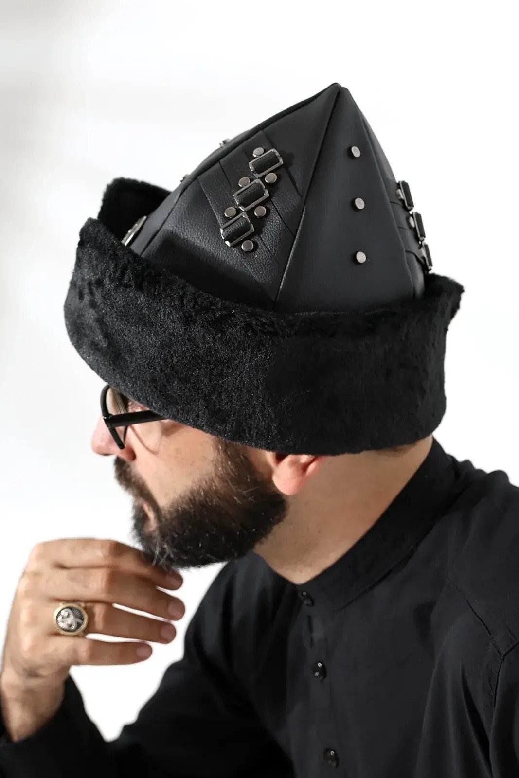 Ertuğrul Börk Şapka - Siyah - 3110