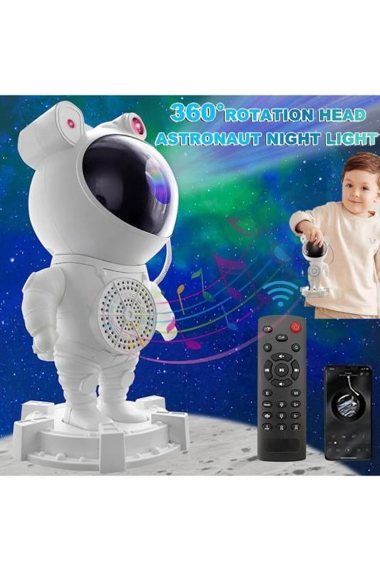 Genel Markalar Astronot Projektör Gece Lambası Yıldız Galaxy Efekti