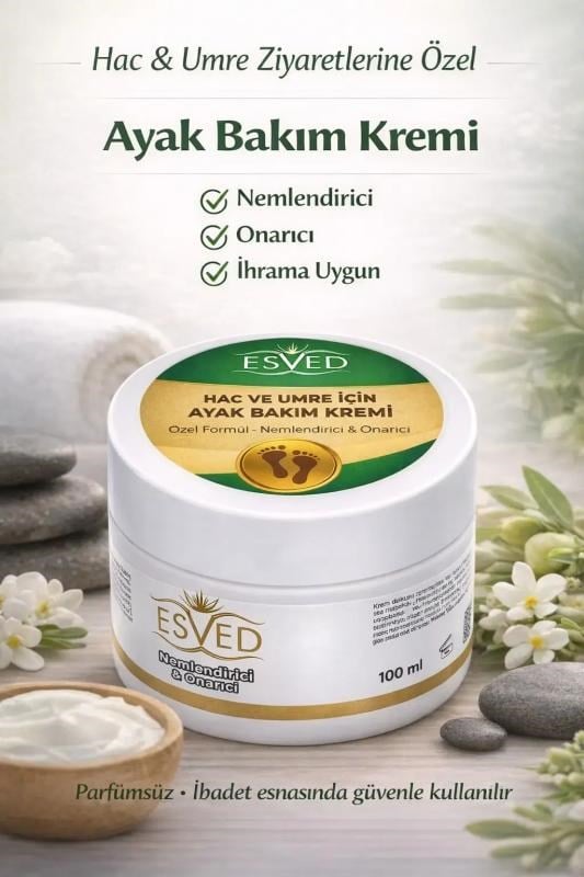 Hac ve Umre Ziyaretleri için Ayak Bakım Kremi
