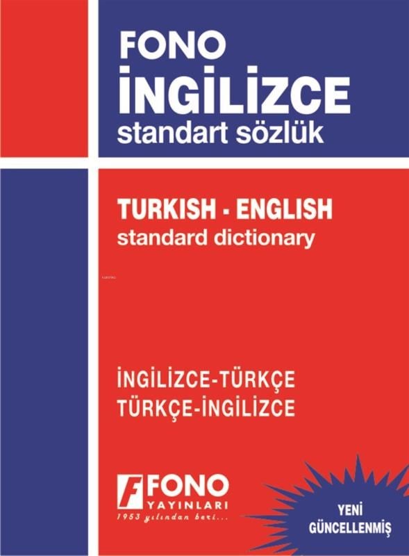 İngilizce Standart Sözlük İngilizce-Türkçe - Türkçe-İngilizce