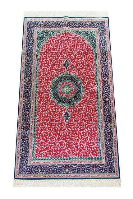 İpekşah İpekli Seccade - Kırmızı Renk