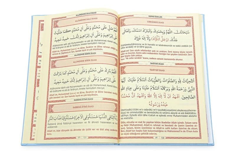 İsme Özel Termo Deri Ciltli Yasini Şerif Cüzü Mevlüt Kitabı Mavi