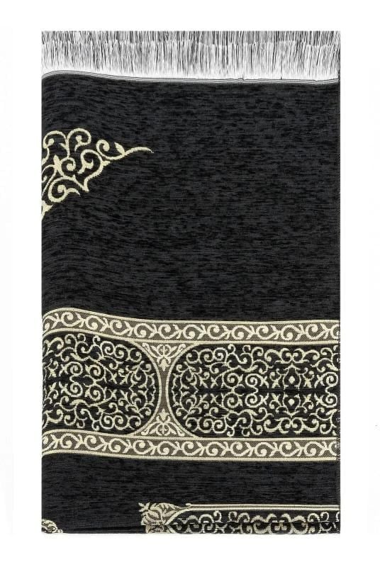 Kabe Desenli Şönil Seccade - Siyah