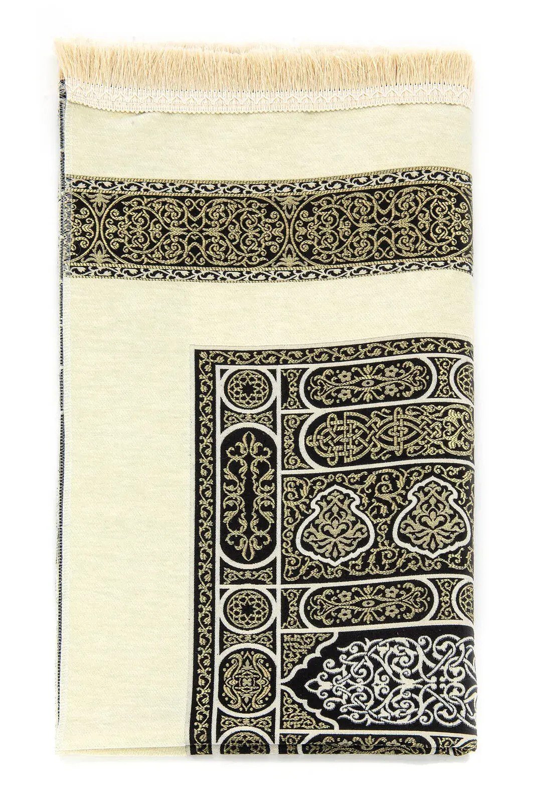 Kabe Desenli Ultra Plus Krem Şönil Seccade 17