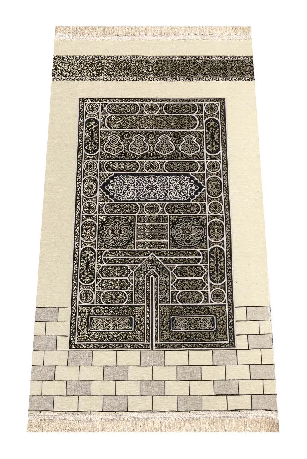 Kabe Desenli Ultra Plus Krem Şönil Seccade 17
