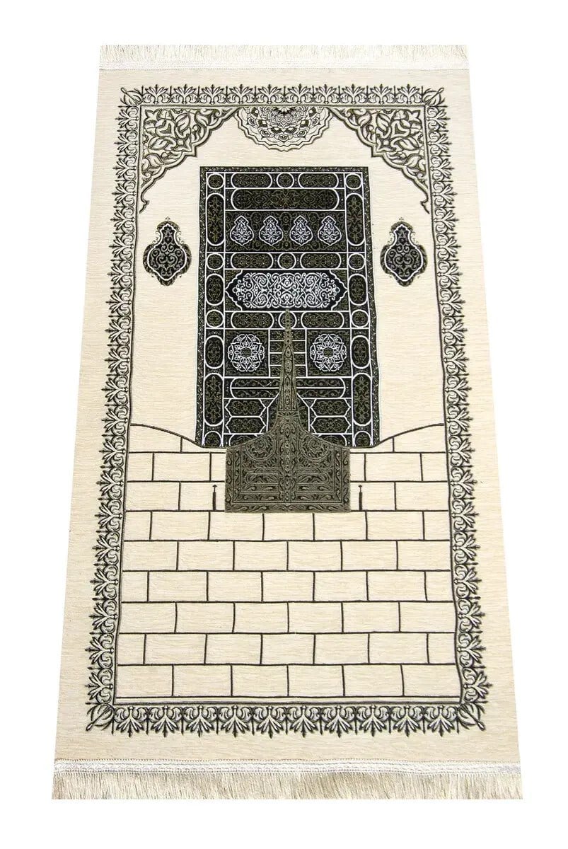 Kabe Desenli Ultra Plus Krem Şönil Seccade 16