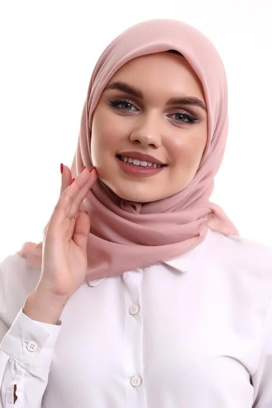 Kofra Desenli Baş Örtü - Pembe