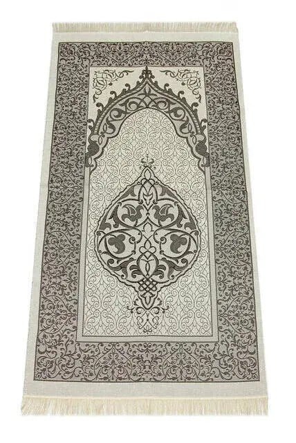 Lüks Açık Renk Osmanlı Tafta Seccade - 0210 - Kahverengi Renk