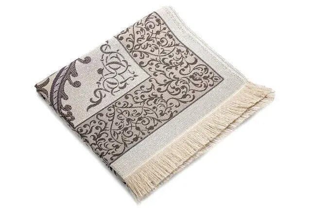 Lüks Açık Renk Osmanlı Tafta Seccade - 0210 - Kahverengi Renk