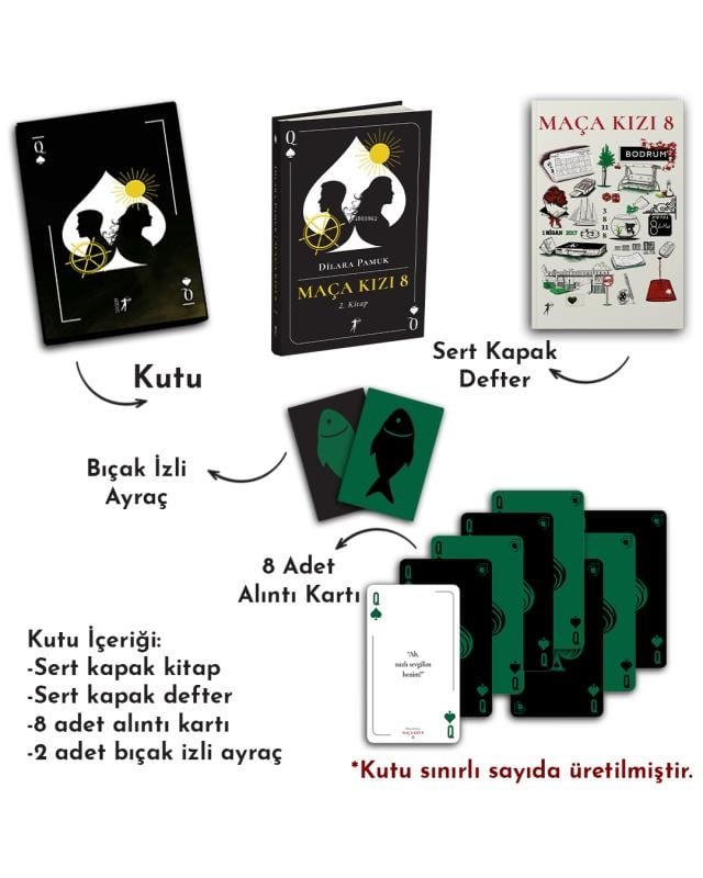 Maça Kızı 8 - 2.Kitap Seti (Kutulu-Ciltli)