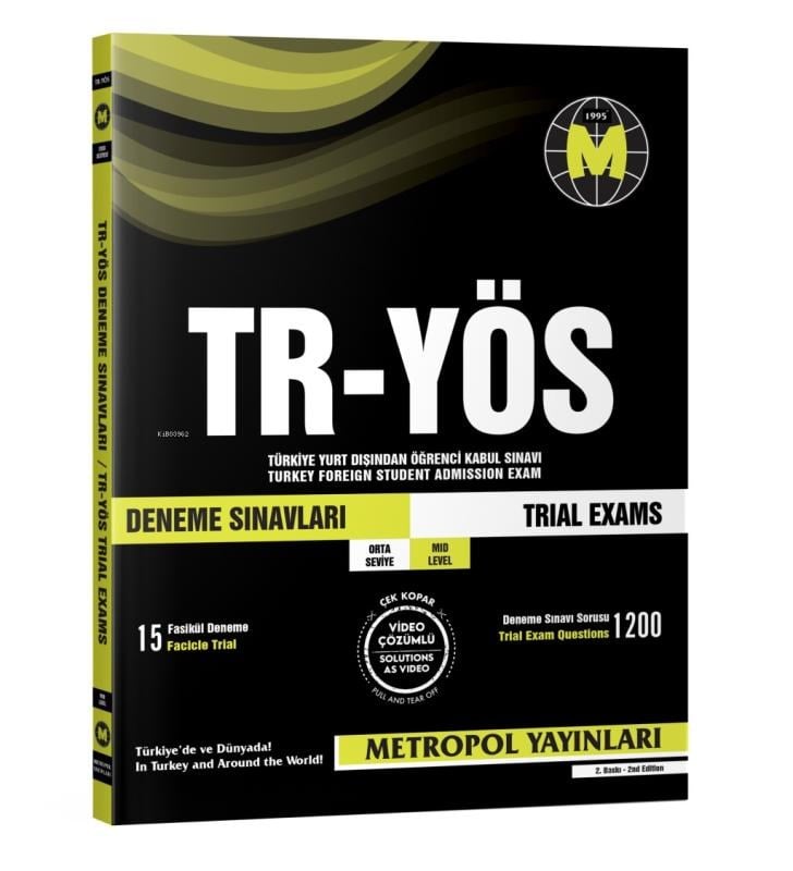 Metropol TR-YÖS Deneme Sınavları (Orta Seviyesi) (15 Fasikül Deneme)