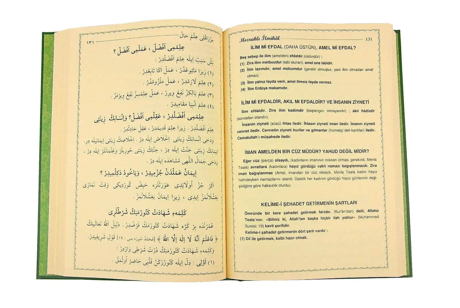 Mızraklı İlmihal Risaleler ve Tercümeleri - Yasin Yayınevi
