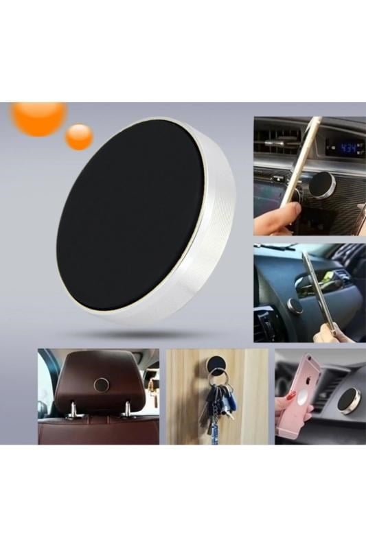 nextbuy Universal Manyetik Mıknatıslı Mini Telefon Tutucu Ev-Ofis Araç İçi Torpido Yapışkanlı Tutucu