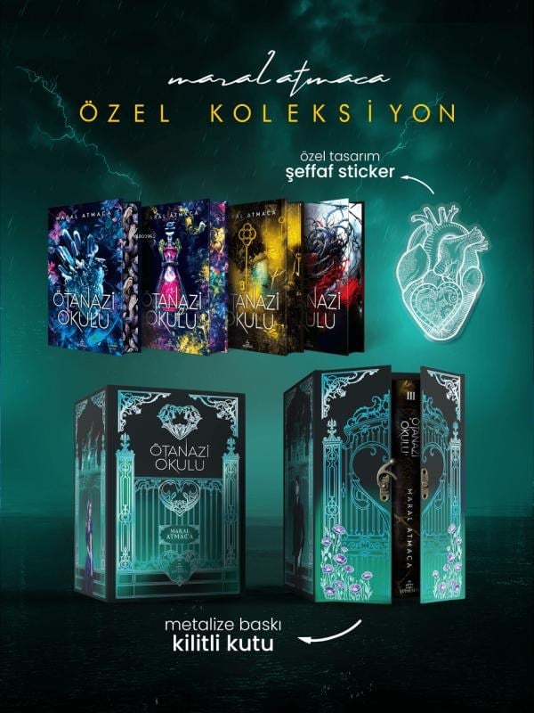 Ötanazi Okulu Serisi – Yan Boyamalı Kilitli Koleksiyon Kutu (Ciltli)