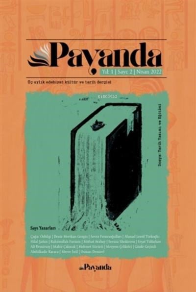 Payanda Edebiyat Kültür ve Tarih Dergisi Sayı
