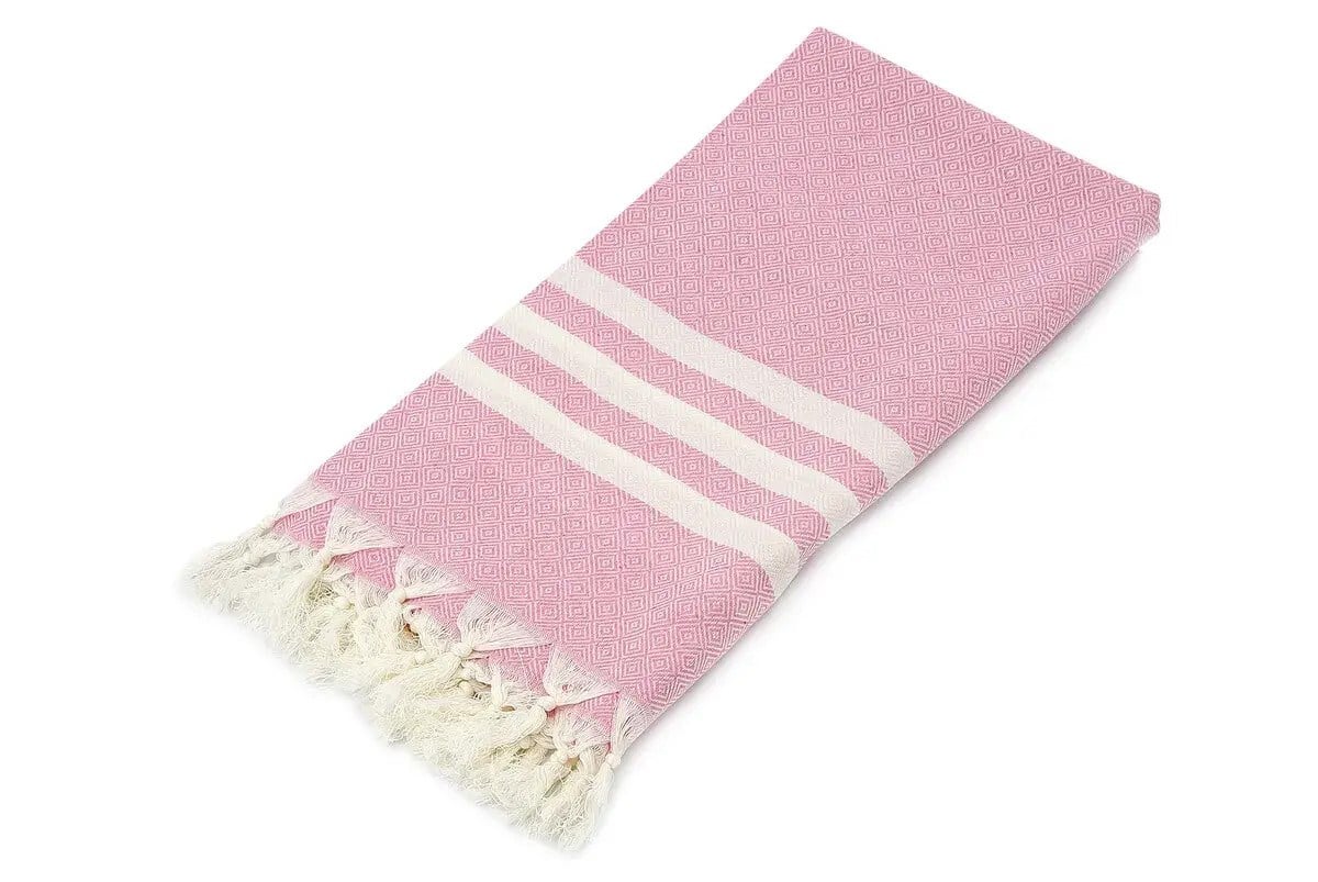 Pembe Pamuk Bambu Peştemal