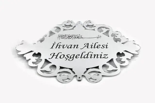 Pleksi Kapı Süsü 3 - Gümüş