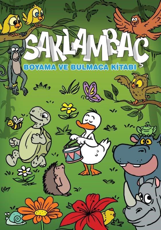 Saklambaç; Boyama ve Bulmaca Kitabı