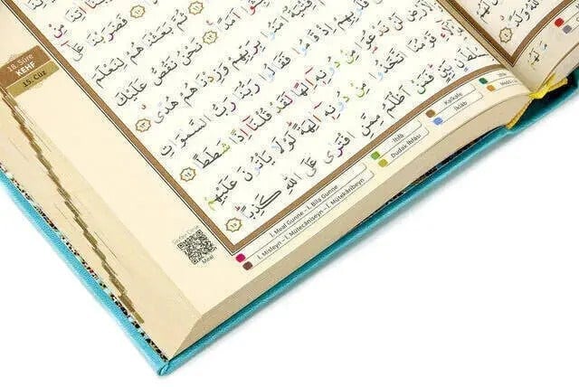 Tecvidli Kuranı Kerim - Termo Deri - Orta Boy - Turkuaz Renkli - Ayfa Yayınevi - Bilgisayar Hatlı