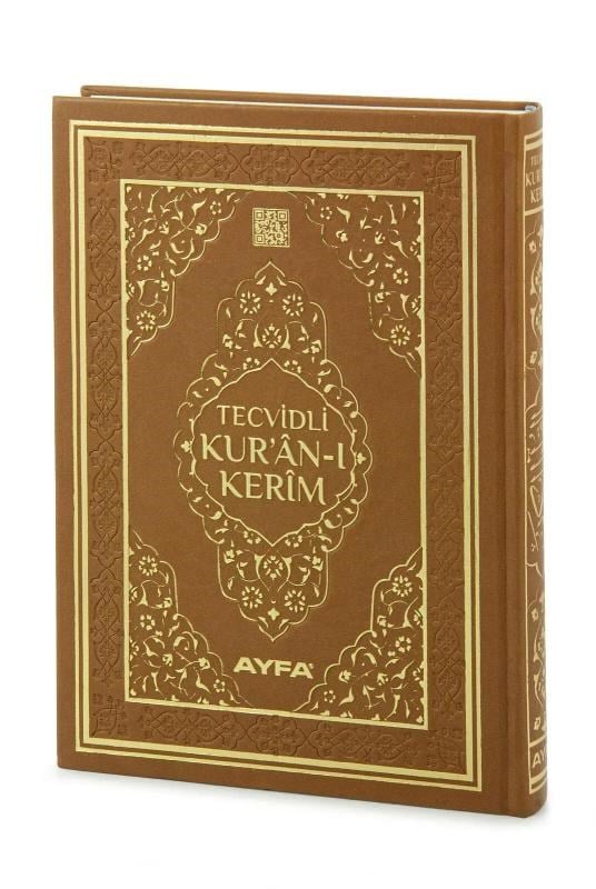 Tecvidli Kuranı Kerim - Termo Deri - Orta Boy - Kahverengi Renkli - Ayfa Yayınevi - Bilgisayar Hatlı
