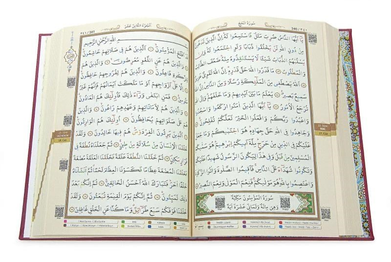 Tecvidli Kuranı Kerim - Termo Deri - Rahle Boy - Bordo Renkli - Ayfa Yayınevi - Bilgisayar Hatlı
