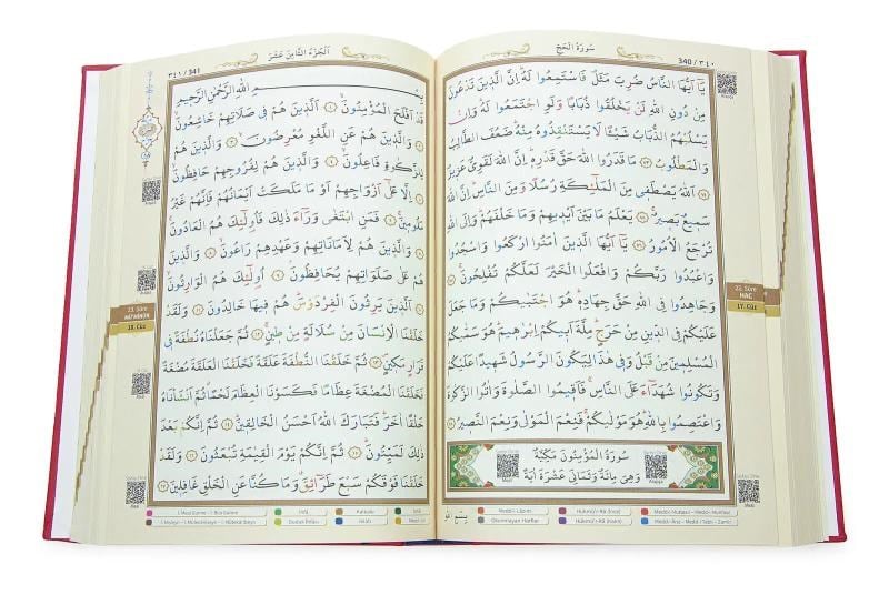 Tecvidli Kuranı Kerim - Termo Deri - Rahle Boy - Kırmızı Renkli - Ayfa Yayınevi - Bilgisayar Hatlı