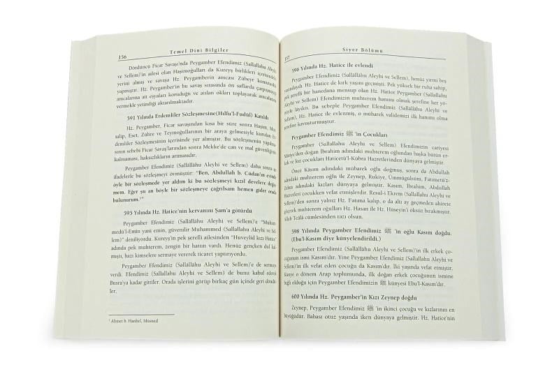 Temel Dini Bilgiler Kitabı - İtikat, İbadet, Siyer, Ahlak, 40 Hadis, Sureler ve Dualar Hitabet