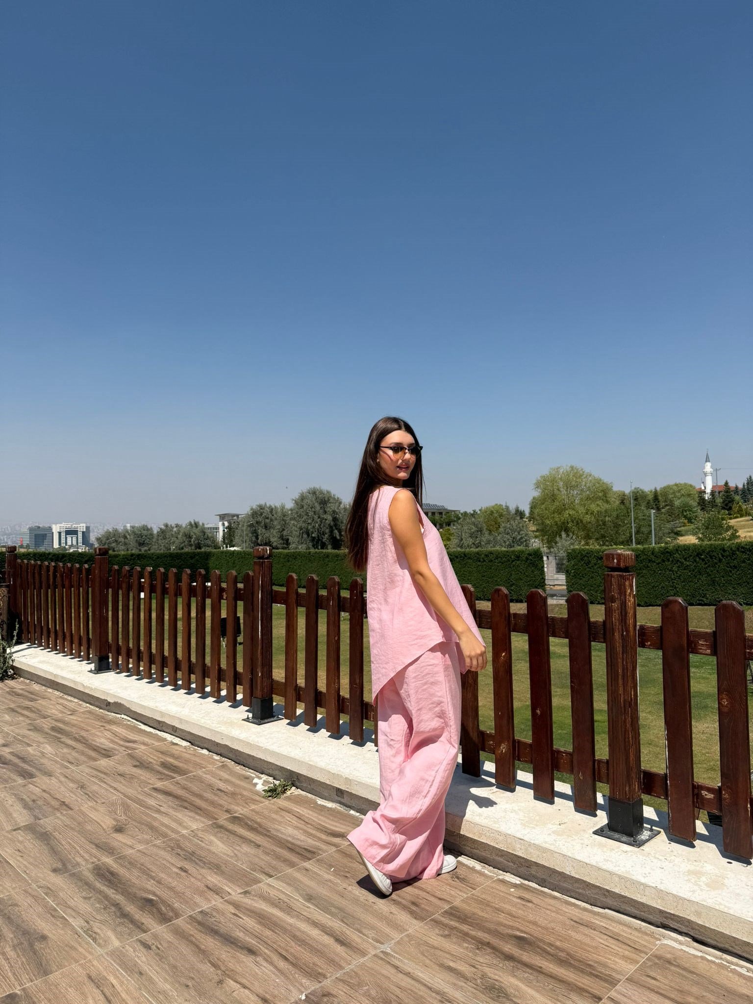 ASİMETRİK BLUZ PANTOLON TAKIM