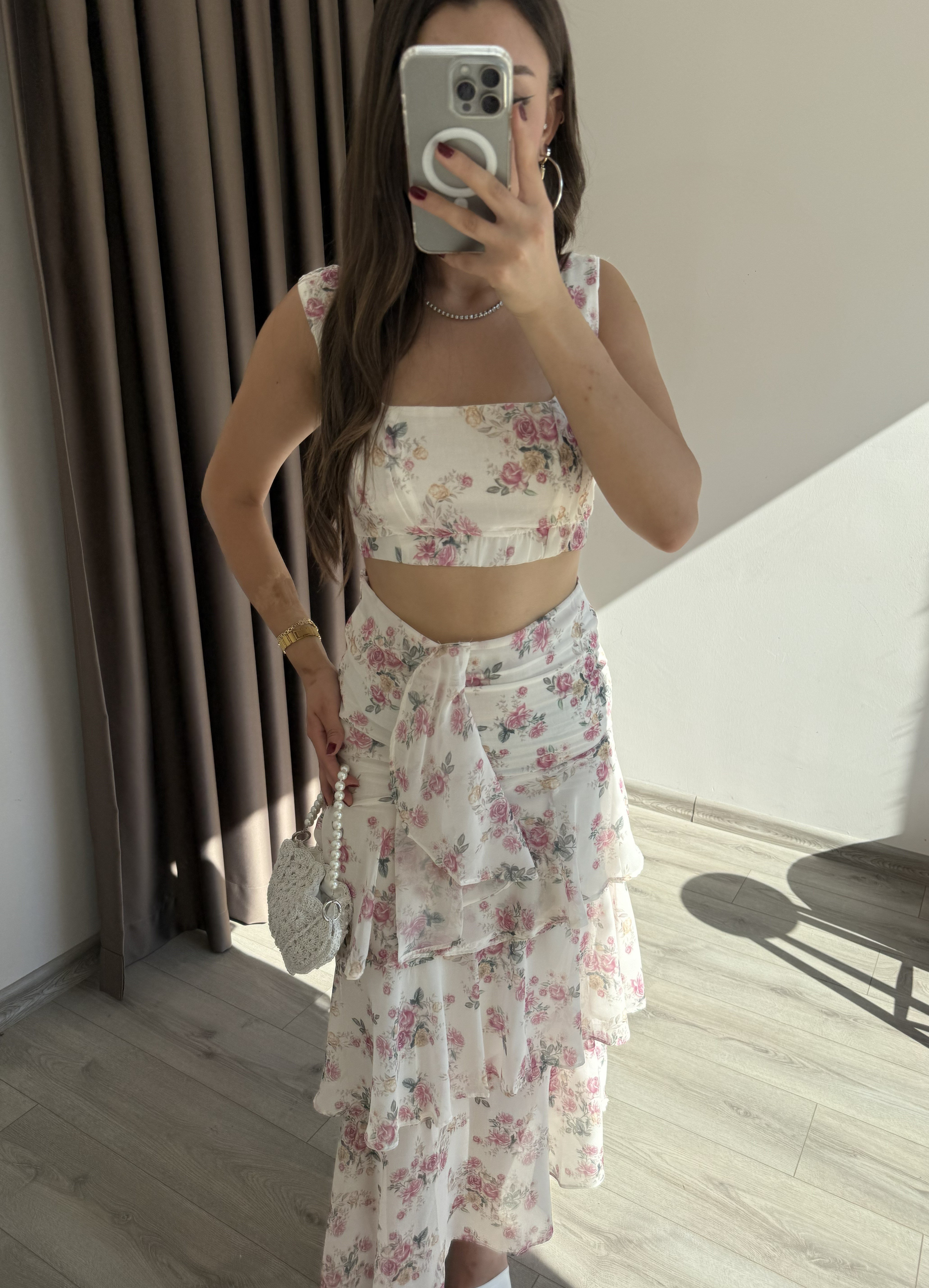 CROP ETEK ŞİFON TAKIM