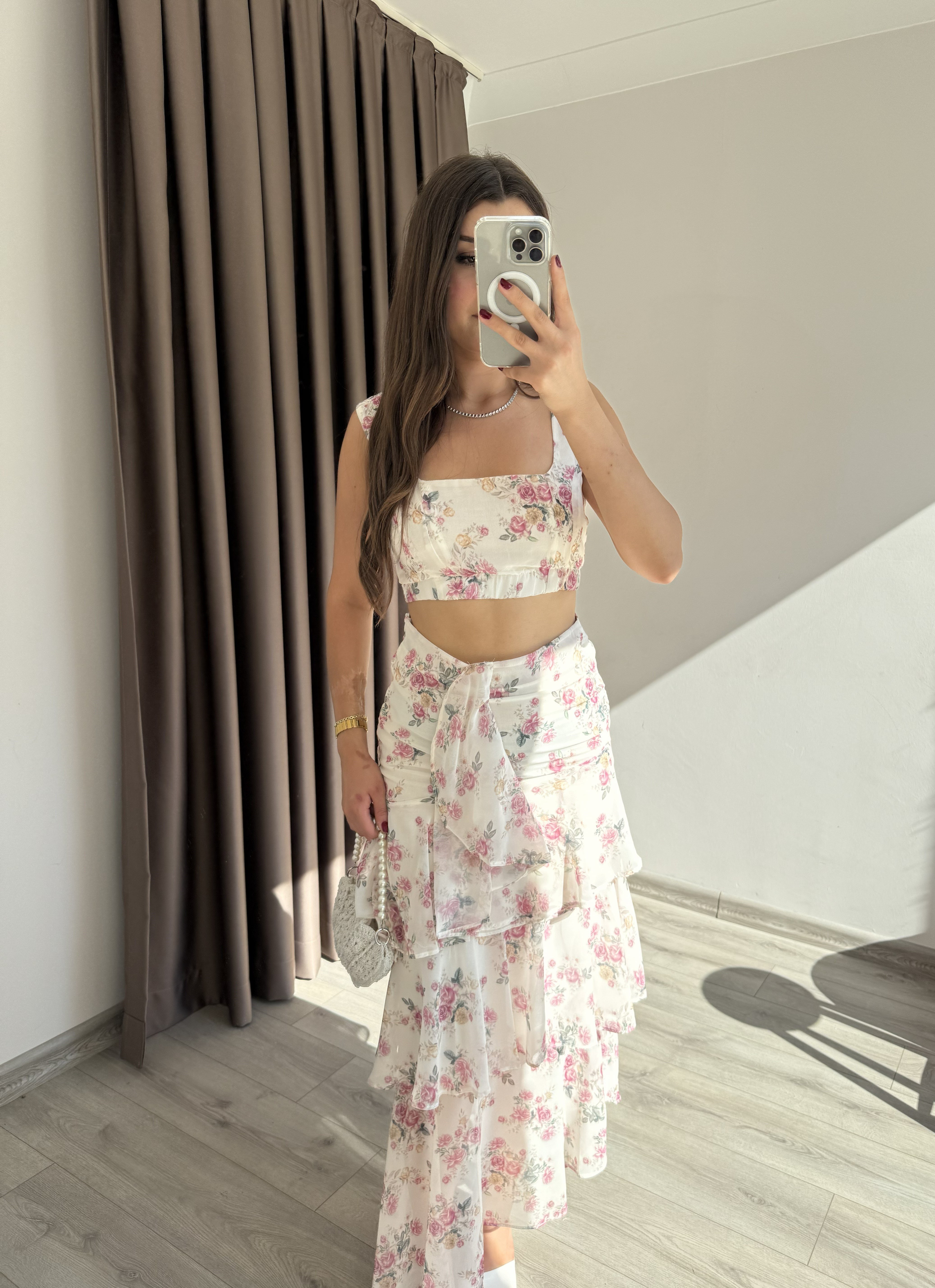 CROP ETEK ŞİFON TAKIM