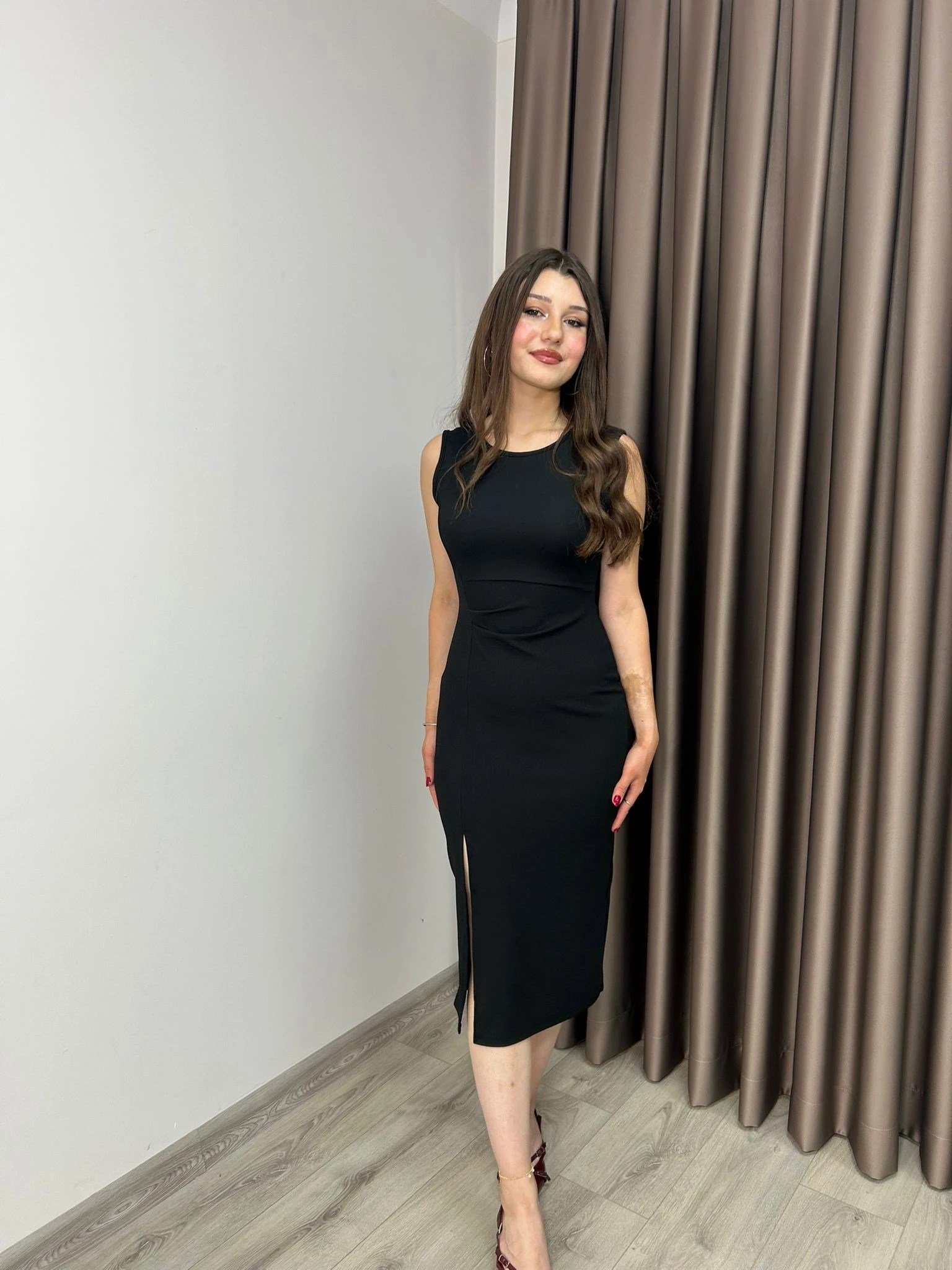 Kalem Midi Elbise