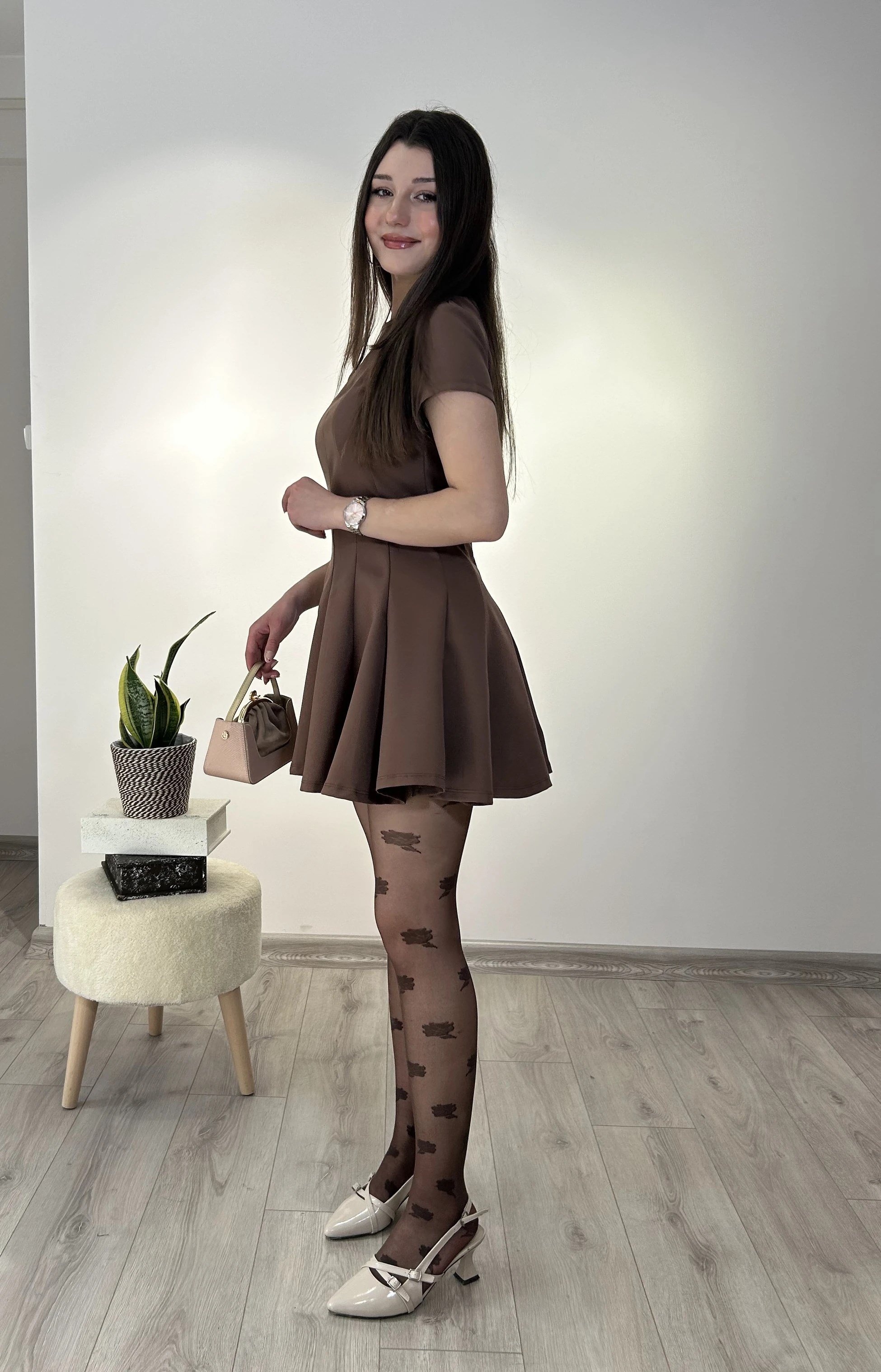 Volanlı Mini Elbise