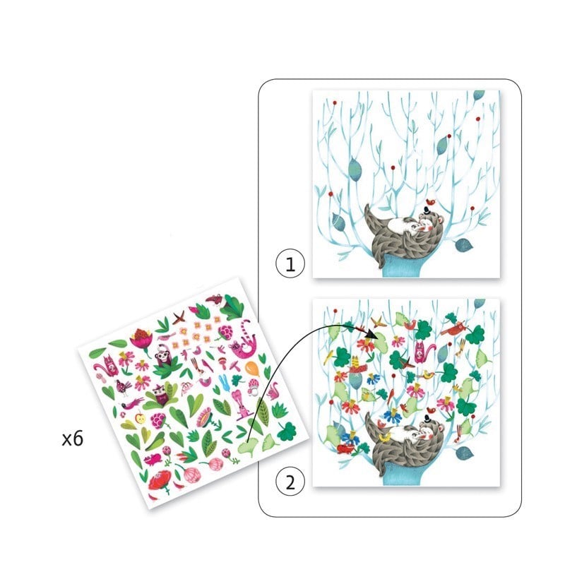 Djeco Çıkartmalar/Bring The Springtime!