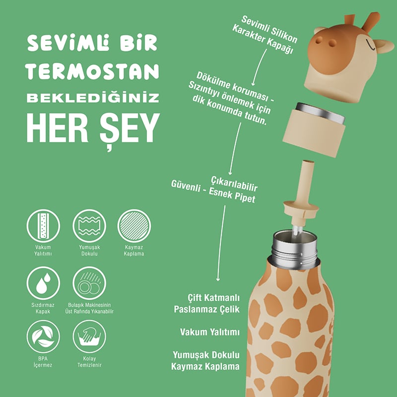AsobuAsobu Bestie Bottle - Giraffe