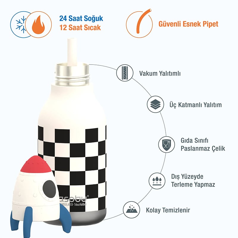 AsobuAsobu Bestie Bottle - Rocketship
