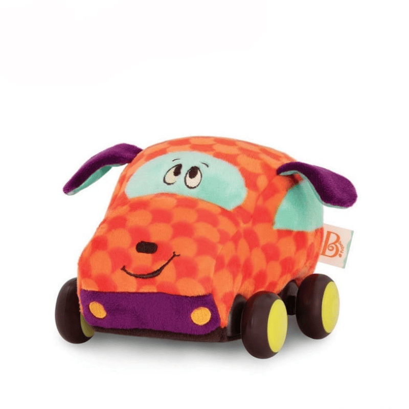 B.Toys Peluş Çek Bırak Araba - Turuncu